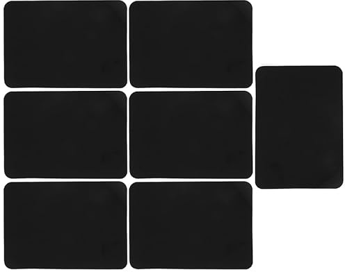EXCEART Wiederverwendbare Abwischbare PVC Preistafeln 7 Stück 5.91X4.13X0.08In Schwarze Preisschilder Aufsteller für Supermarkt Bäckerei Restaurant Werbetafeln