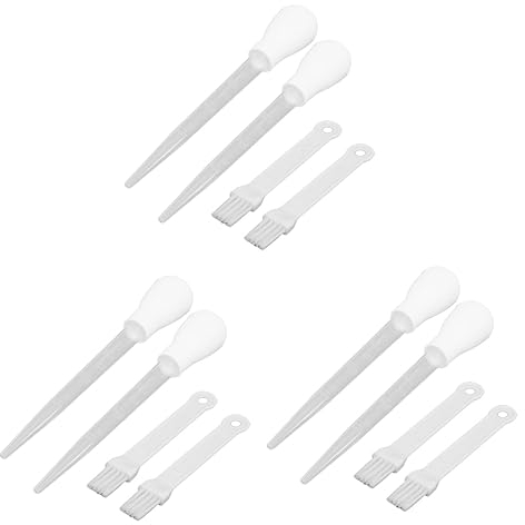 INOOMP 3sets Oil Dropper Brush Oil Dispenser Kitchen Gadget Seasoning Pump for Cooking