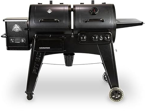 Pit Boss Navigator 1230 Kombo-Grill (bis 260 Grad, ausklappbare Ablage, Porzellanbeschichtet) 10706