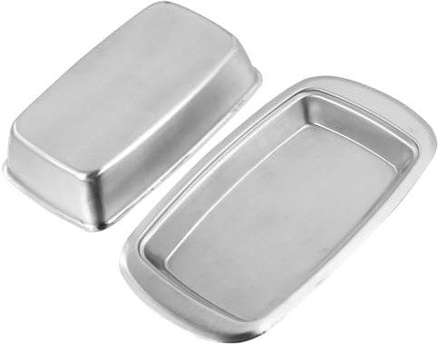 HOLIDYOYO Contenitore Per Burro in Acciaio Inox Pratico E Facile Da Pulire. Piatto Da Dessert Creativo Contenitore Per Burro in Acciaio Inox Isolante.