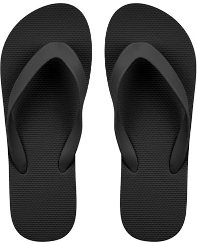 Aomig Unisex Flip Flops, Ladies & Mens Flatform Beach Sandals, Slim Rubber Comfortable Platform Flip Flops for Yoga, Beach, Shower