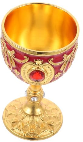 Cabilock Copa Licor Metálica Vintage Estilo Europeo Reutilizable Para Tequila Whisky y Fiestas Hogar Decoración Elegante