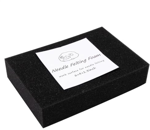 Liakyunf Nadelfilz Pad, Filzunterlage Zum Filzen, Nadelfilz Matte, Wollnadelfilzpad, Unzufriedene Nadelunterlage, Naturfilzmatte Rechteck, Strickschwamm Wollpad Zum Häkeln, Stricken Und Filzen