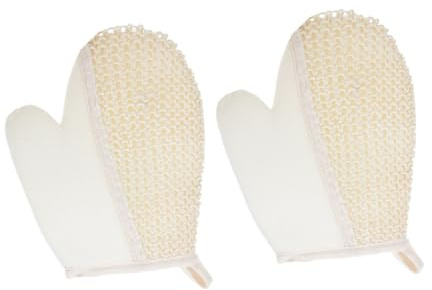 FRCOLOR 2pièces De Bain Sisal Pour Garçon Fille Adultes Et Femmes Imperméables Et Efficaces Pour Exfoliation Nettoyage Du Corps