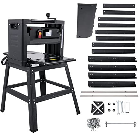 Pialla elettrica, 12/12, 5/13 pollici di spessore, con supporto e scarico della polvere, 1800 W, 8000 giri/min, for utensili elettrici for la lavorazione del legno(12.5 inch - A)