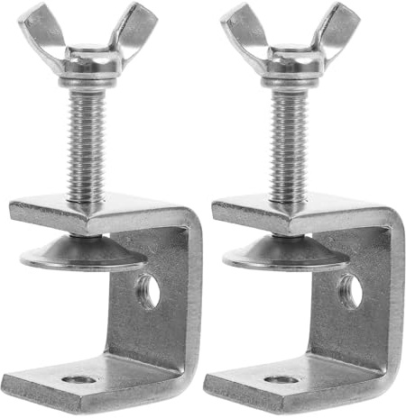 HOMSFOU 2 pièces Pince C Acier Inoxydable Lot de Mini Pinces de Serrage Force de Serrage pour Bricolage Ouverture de Outil Polyvalent pour Projets DIY
