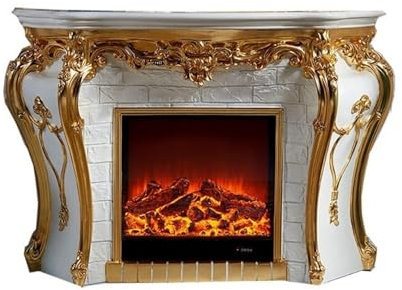Casa Caminetto decorativo da 57 con mensola retrò americana, camino elettrico indipendente con fiamma realistica a LED Arredamento