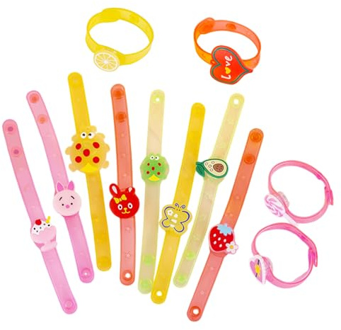 Braccialetto a LED, bracciali luminosi per bambini, 12 braccialetti luminosi a LED, giocattoli luminosi | Bracciali luminosi lampeggianti colorati