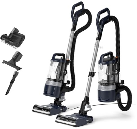 Vax LiftOut Multi Pet Corded Upright Bagless Vacuum Cleaner, Lightweight, Handheld Tool Attachments for Pet Hair, Car, Upholstery, Bed, Mattress, Home cleaning, 600W, 6.63kg, Blue/Silver, CDUP-LOPP