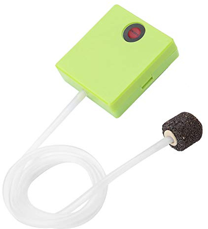 Aquarium-Luftpumpe, batteriebetriebene Sauerstoff-Luftpumpe für Aquarien, tragbarer Aquarium-Bubbler-Belüfter mit Luftstein und Schlauch zum Angeln und Transportieren von Fischen