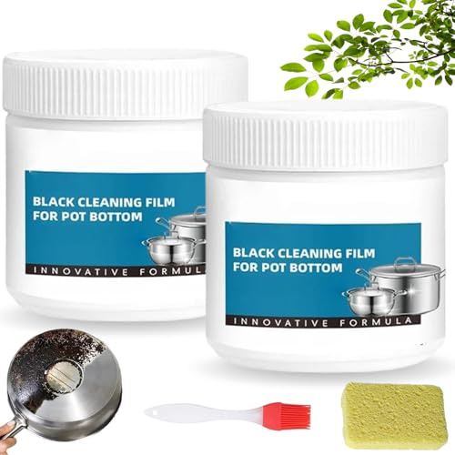 Powerful Burnt Residue Remover Paste for Cookware, Stainless Steel Scratch Remover, Pan Cleaner, Surface-Friendly and Scratch-Free, Cleaning Paste, for All Cookware Material (2)
