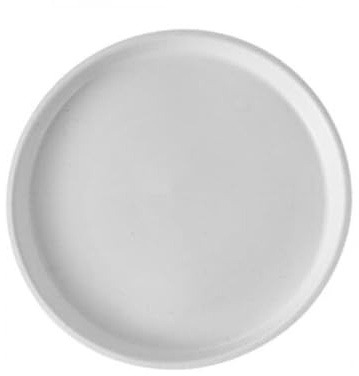 ZKALQECNF Vérandas Pot en Plastique for Jardinage à Domicile, Plateau for Plantes d'intérieur et d'extérieur, Base Ronde avec Soucoupe Intérieurs(Blanc,Grand)