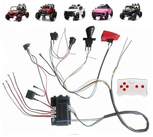 URPIZY Kit de cableado de coche eléctrico para niños con mando a distancia de 2,4 G, controlador de 12 V, 40 A, 200 W, compatible con motor de alto rendimiento, para coche de juguete, 1 unidad