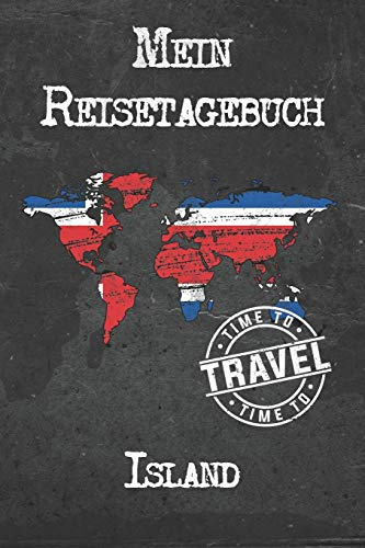 Mein Reisetagebuch Island: 6x9 Reise Journal I Notizbuch mit Checklisten zum Ausfüllen I Perfektes Geschenk für den Trip nach Island für jeden Reisenden