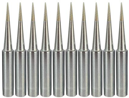SolderFun 10X 900M-T Soldering iron tips For HAKKO 936,937,907 Atten, Quick, Aoyue, Yihua,Vastar,Sywon,Tabiger,SOAIY and X-Tronic soldering station (10 PCS 900M-T-LB)