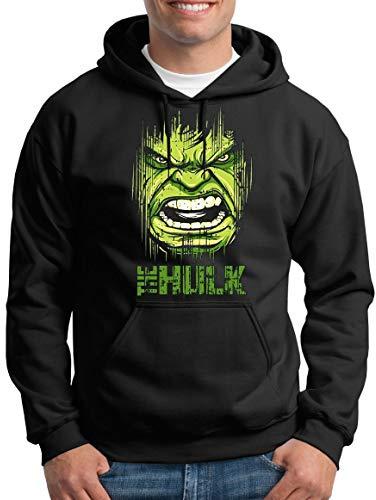 TShirt-People Hulk Face Kapuzenpullover Herren M Schwarz
