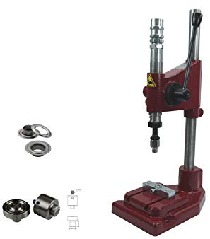 ISTA TOOLS Ösen, Öse DIN 7332,Ø 10mm - 16mm, Messing, Stahl, Edelstahl, Planenöse, Banner (1, Set Presse mit 12 mm V2A Ösen Silber)