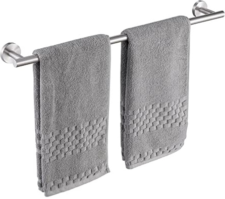 KES Handtuchhalter 65CM Wandmontage Gebürstet Handtuchstange Badetuchhalter | Edelstahl SUS304 Badezimmer Handtuch Halter Duschtuchhalter, A2000S65B-2