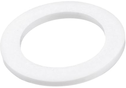 sourcing map 10er Pack PTFE Flachdichtung 30mm ä.D. 20mm i.D. 2mm dick 1″Flanschdichtung weiß