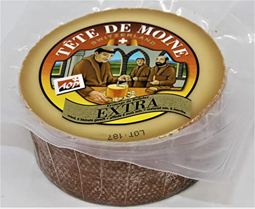 KOMPLETT-SET FLEUROLLE TRADITION HOLZ-KÄSEHOBEL FÜR TETE DE MOINE CHOC O ROLLES/ROULETTE - SWISS MADE + HAUBE + KÄSE (Kunststoffhaube-Extra halber Laib)
