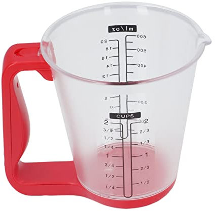 HERCHR Bilancia Elettronica da Cucina Digitale, 1kg/600ml Bilancia per Alimenti Bilancia per Alimenti Acqua Latte Farina Zucchero Olio caffè Liquido Cottura Cottura Misurini(Rosso)