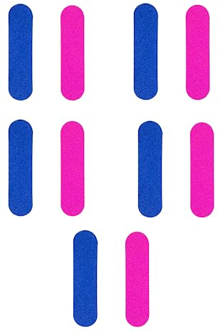 Lime per Unghie Professionale, 10 Pezzi Mini Lime per Unghie, Double Face, Strumenti di Manicure per Uso Domestico e Salone