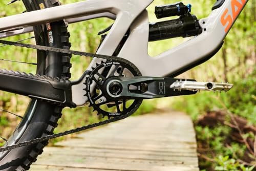 Wolf Tooth SRAM 8-Bolt Direct Mount Kettenblatt, Boost 55mm/Offset 0mm, 36 Z., Drop-Stop B, Black, SDM8-R-B-00F-36