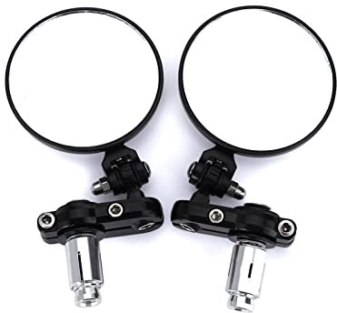 Motocicleta Espejo Retrovisor Espejos Laterales Espejos Laterales Universales Espejos Traseros Extremo Manillar 360 Grados Motocicleta Scooters Retrovisor Espejos Extremo Manillar Plegable