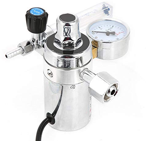 Manometro Regolatore CO2 Riduttore di Pressione Anidride Carbonica per Lavori di Saldatura 36 V / 220 V (36V)