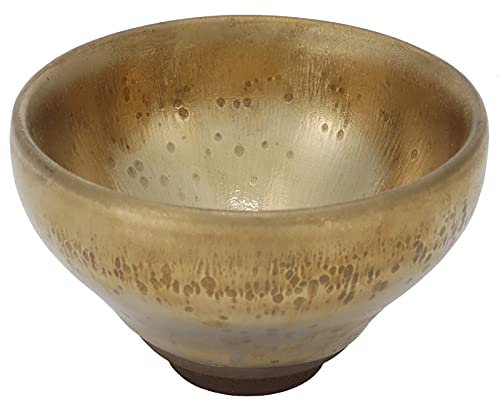 Fdit Tazza da tè in Ceramica Fatta a Mano Che Riflette L'eleganza del tè Dorato Collezione Home Ceramica da 130 Ml