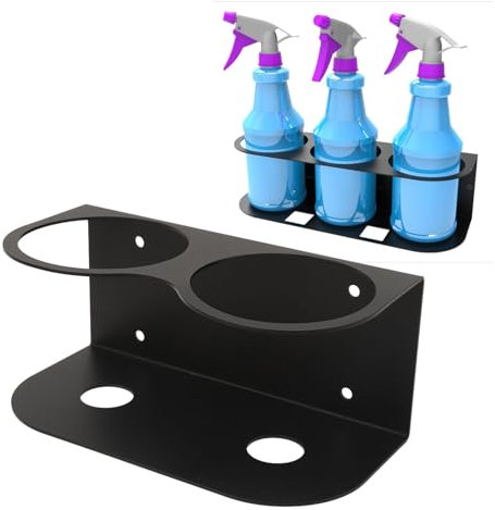 PerGar Sprühflaschenhalter, Wandmontage-Aufbewahrungsorganisator aus Stahl, Allzweck-Sprühflaschenhalter, Robustes Aufbewahrungsregal aus Karbonstahl, Farbsprühflaschenregal für Garage