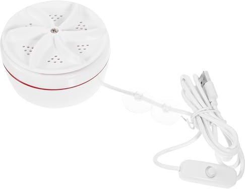 USB Kleiner Waschmaschine Tragbar, 30w, Abs Kupfer, Weiß | 15–20 Liter Wasserstand, für Reisen und Geschäftsreisen, Leichtes Kompaktes Format