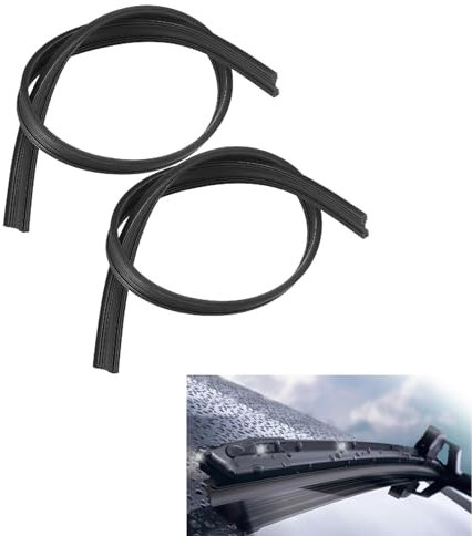 2 Stück Scheibenwischer Gummi, Scheibenwischer Gummi Universal, Windshield Wiper Rubber, Scheibenwischergummi Ersatz, Kompatibel Mit Allen Scheibenwischern (80cm)