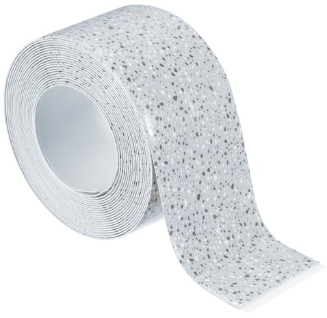 PATIKIL Caulk Tape 1.5 x 10.5 Ft, Self Adhesive Sealing Tape Waterproof Toilet Tub Caulk Sealant Strip Sealing Trim for Kitchen Bathroom Toilet Bathtub Sink Countertop, Deep Grey