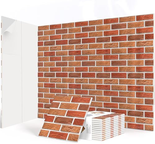 JBER Paquete de 12 paneles acústicos autoadhesivos, paneles a prueba de sonido de ladrillo, paneles de pared acústicos de alta densidad para estudios de grabación, sala de juegos, hogar, oficina, 30 x