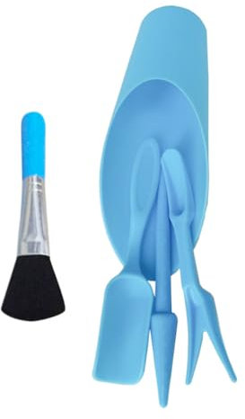 BAZEITFLOW 1ensemble Outils De Jardinage Compact Set De Jardinage avec Planteur De Semences Outil De Creusage Pelle à Sol Seau Et Brosse De Nettoyage pour Petits Espaces Et Amateurs De