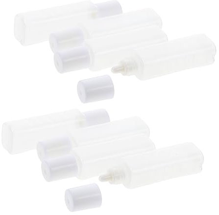 ZUNOXAZ Botellas De Plástico Pequeñas Vacías Para Líquido De Lentes De Contacto 25 Unidades Tamaño Pequeño Portátil Para Viajes Tapa Sellada Accesorio Para Estuche De Lentes