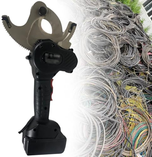 Elektrischer Ratschen-Kabelschneider, batteriebetriebenes hydraulisches Werkzeug für Kupfer- und Aluminiumdrähte, Drahtschneidewerkzeug EC-65M