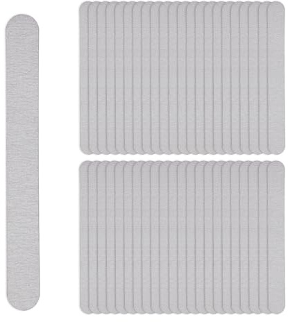 180/240 Grit Nail Files - ShiningUU 50 Pcs UK Salon-Strength Double Sided Emery Boards for Natural/Acrylic/Gel Nails | Reusable & Eco-Friendly Professional Nail File
