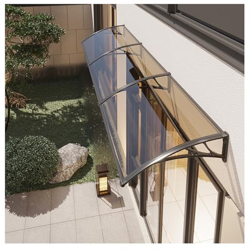 SHAARI Marquise Cadre en Alliage D'Aluminium RéSistant Aux Chocs Durable Convient pour Les Cours, Les Terrasses, Les FenêTres(Brown,100x150cm)