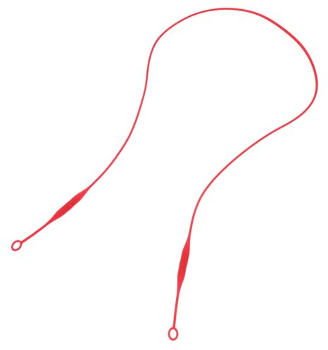 TOPBATHY Silicone Earplug Lanyard Cord Magnetic Clip, Anti-Lost Earplugs Holder Strap for Noise Reduction and Hearing Protection, Portable Red Neckcord for Sleep and Travel