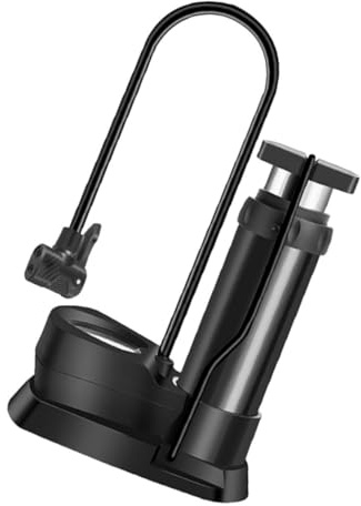 ROMISBABA Multifunktionale Standluftpumpe Mit Manometer Fußbetriebene Hochdruck-fahrradpumpe Für Motorradreifen Inklusive Schlauch Geeignet Für Fahrrad Basketball Und Sportgeräte