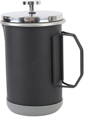 aqxreight de Prensa Francesa Coffee Press French Press Acero Inoxidable PRESIÓN French Portable 1000ml con Tecnología Avanzada de Presión de Filtro para la Oficina de Viajes para Acampar (BLACK)