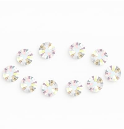 MAGIC SMILE Zahnschmuck Holographic 1,8 mm – 10er Set für Zahnarztpraxen | Holographic-Kristalle mit faszinierendem Farbspiel – in zwei beliebten Größen für individuelle Looks.
