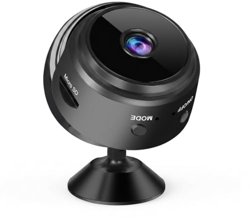 livager Mini Spy Camera Wireless WiFi 1080P HD Small Indoor Hidden Camera for Home Security Surveillance Nanny Spy Cam Baby and Pet Monitor with Micro & App Motion Detection and Night Vision