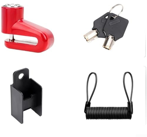 Motorcycle Helmet Lock Cable 120cm Steel Wire Anti-Theft(L)