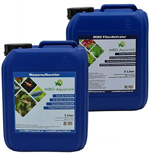 MIBO-Aquaristik Wasseraufbereiter + Filteraktivator Spar-Set 5000ml