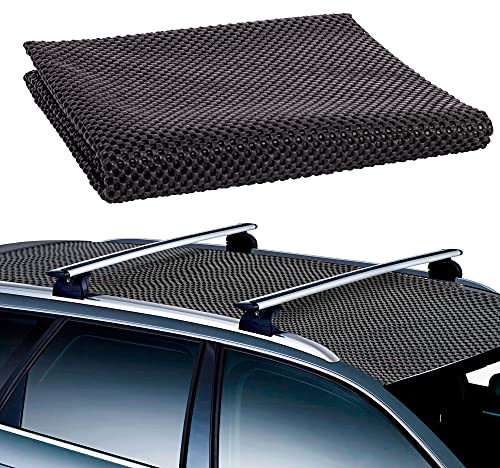 GADLANE Tappetino Antiscivolo Auto Motivo A Griglia In Pvc Impermeabile Multiuso Tagliato A Misura Per Furgone, Camion, Auto, Borsa Da Tetto - 90 x 100 cm