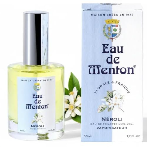 Eau de Menton - Neroli (Fleur d'Oranger) - Eau de Toilette Femme, Artisan Parfumeur en Côte d'Azur (50ml (lot de 1))