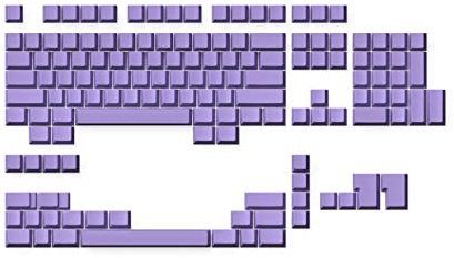 Ranked Blank Premium Keycap Set | 1.4 mm Thick PBT | Cherry Profile for Mechanical Keyboard (Lavender, 139 Keys)